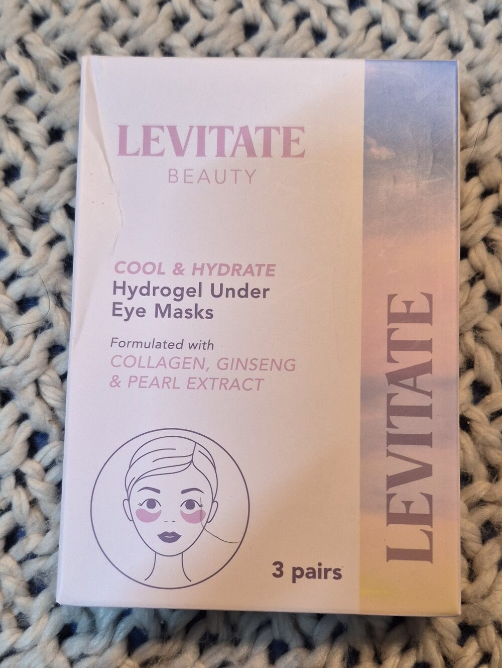 🩷 3/$15 Levitate Beauty Cool & Hydrate Hydrogel Under Eye Masks, 3 Pairs, NIB